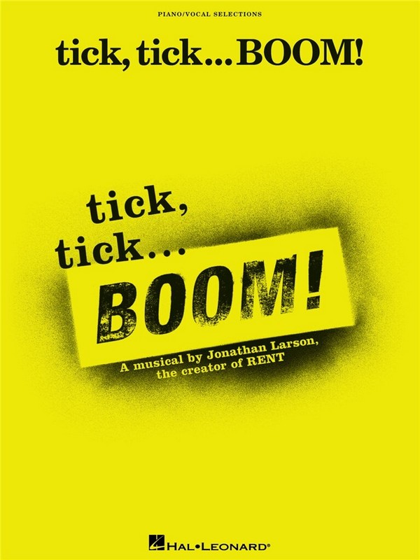 Tick tick Boom Musical&nbsp;&nbsp;piano/vocal selection&nbsp;&nbsp;