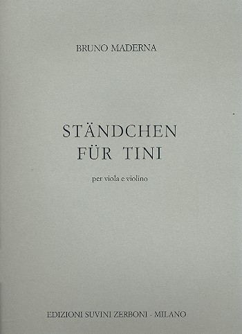 Ständchen für Tini&nbsp;&nbsp;per viola e violino&nbsp;&nbsp;
