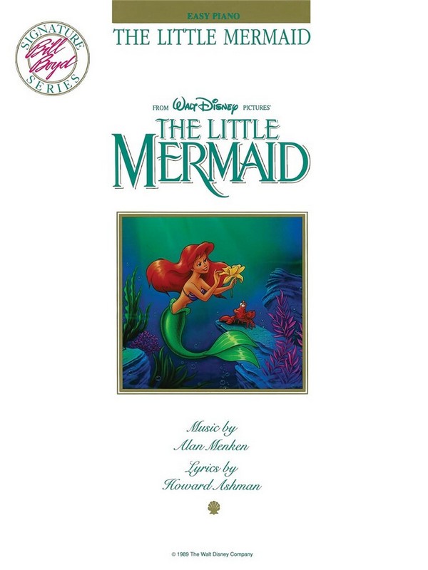The little mermaid: for easy piano with lyrics    