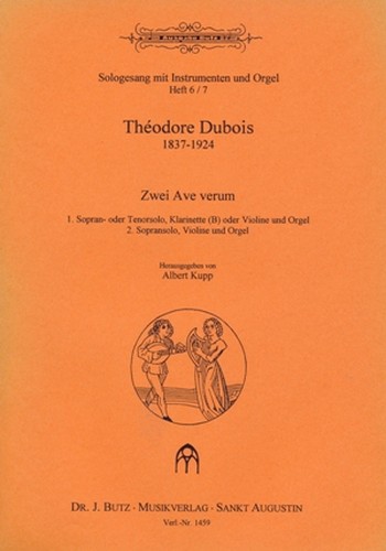2 Ave verum  für Sopran-oder Tenorsolo, Klarinette (Violine) und Orgel  Kupp, Albert,  Hrsg.