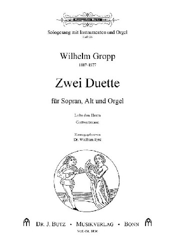 2 Duette  für Sopran, Alt und Orgel  