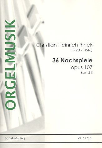 36 Nachspiele op.107 Band 2  für Orgel  