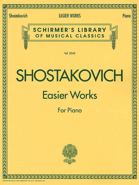 Easier works  for piano  