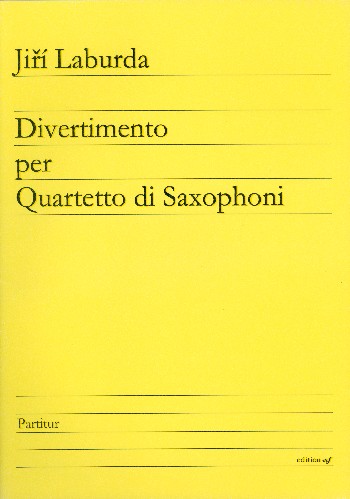 Divertimento für 4 Saxophone (SATB)  Partitur und Stimmen  
