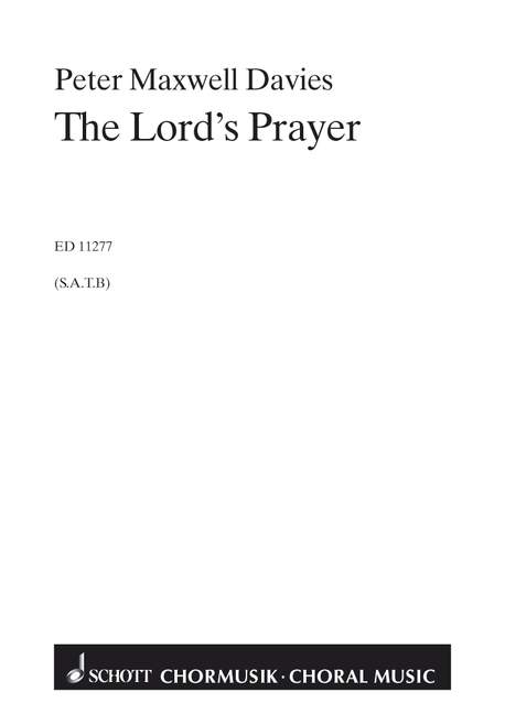 The lord's prayer  for mixed chorus a cappella  score