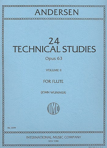 24 technical studies op.63 vol.2  for flute  Wummer, John, ed