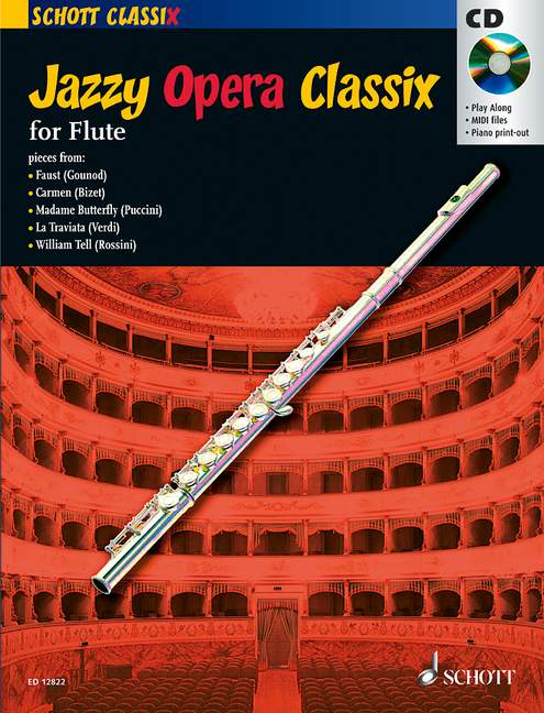 Jazzy Opera Classix (+CD)&nbsp;&nbsp;for flute&nbsp;&nbsp;
