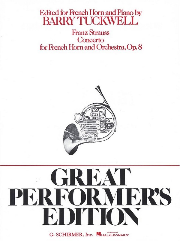 Konzert op.8 für Horn und&nbsp;&nbsp;und Orchester für Horn&nbsp;&nbsp;und Klavier