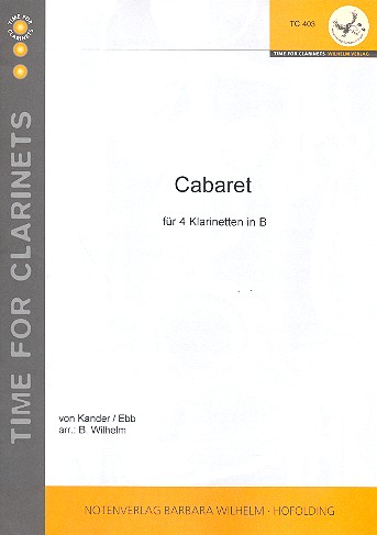 Cabaret  für 4 Klarinetten  Partitur und Stimmen