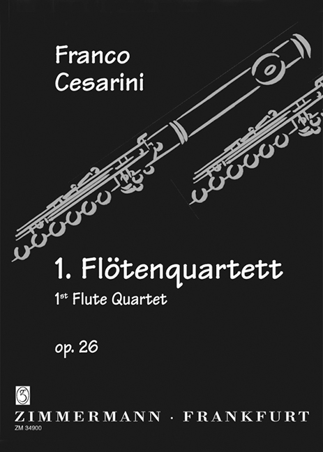 Quartett Nr.1 op.26,1  für 4 Flöten  Partitur und Stimmen