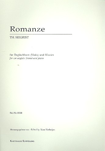 Romanze&nbsp;&nbsp;für Englischhorn (Viola) und Klavier&nbsp;&nbsp;