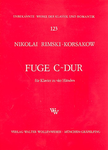 Fuge C-Dur&nbsp;&nbsp;für Klavier zu 4 Händen&nbsp;&nbsp;