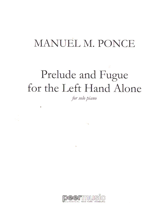 Prelude and Fugue  for the Left Hand Alone  