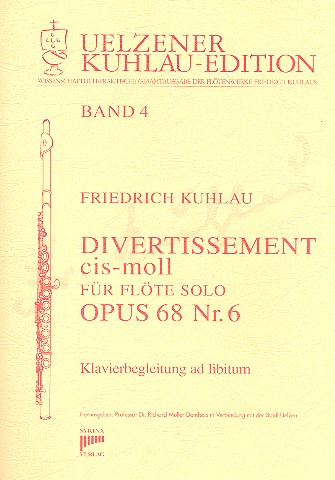 Divertissement cis-Moll op.68,6  für Flöte solo (Klavier ad lib.)  