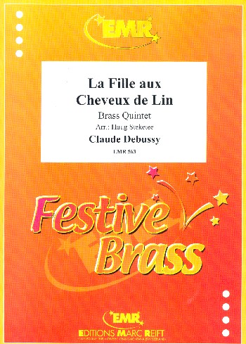 La fille aux cheveux de lin  für Blechbläserquintett,  Partitur+Stimmen