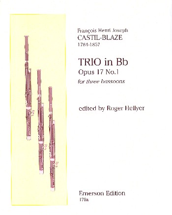 Trio B-Dur op.17,1&nbsp;&nbsp;für 3 Fagotte&nbsp;&nbsp;Stimmen