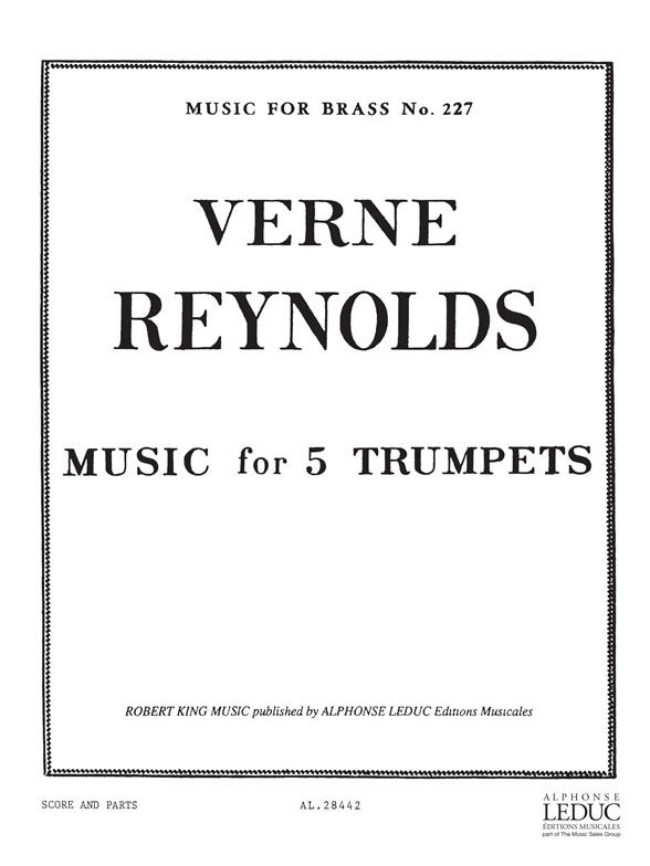 Music for 5 trumpets  score and parts  