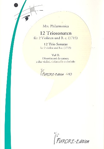 12 Triosonaten Band 2   für 2 Violinen und Bc  