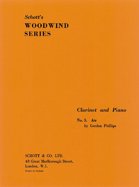 Air Nr.5  für Klarinette und Klavier  