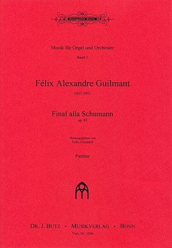 Final alla Schumann Op.83  für Orgel und Orchester  Stimmenset