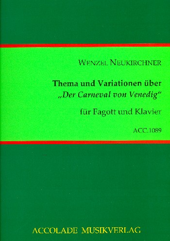 Der Karneval von Venedig  Thema und Variationen  für Fagott und Klavier