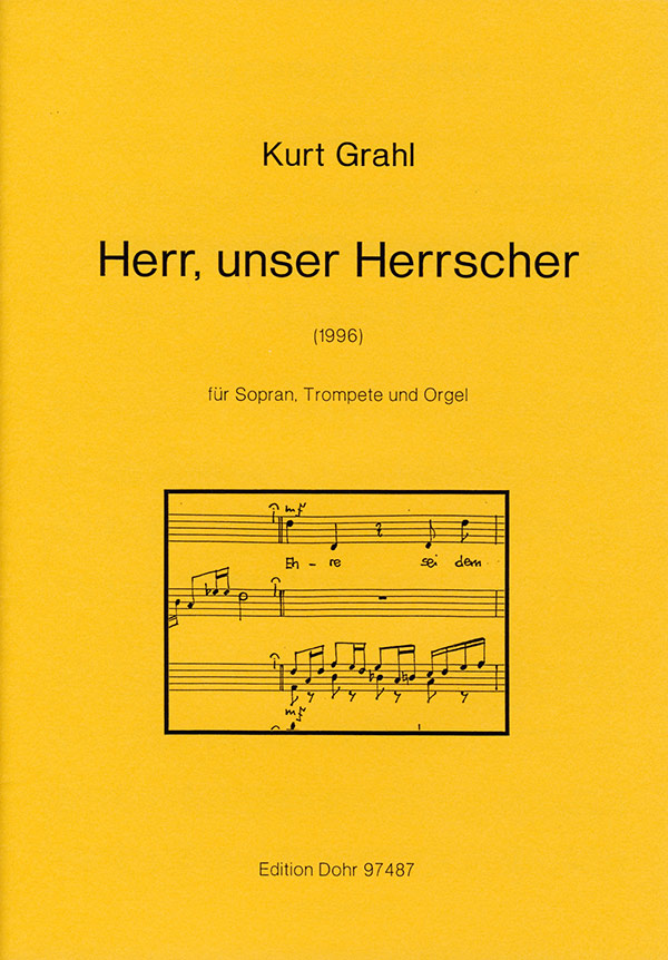 Herr unser Herrscher für  Sopran, Trompete und Orgel  