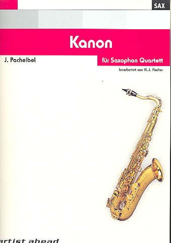 Kanon  für 4 Saxophone (SATB)  Partitur und Stimmen
