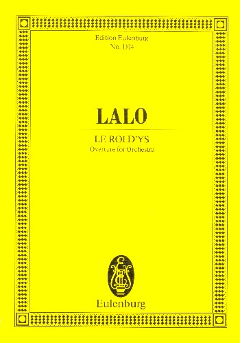Le roi D'Ys Ouverture  für Orchester  Studienpartitur