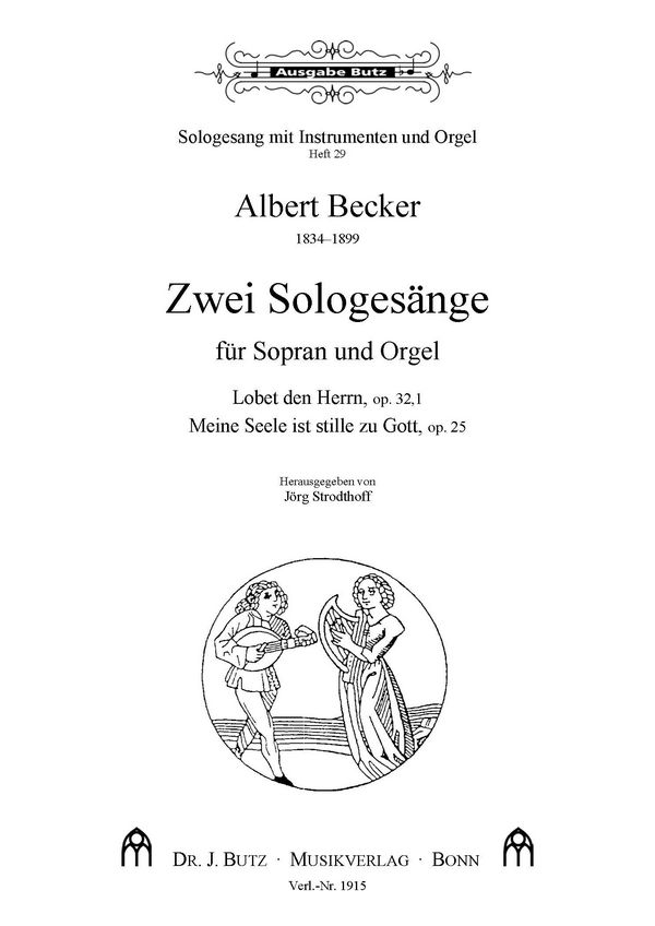 2 Sologesänge  für Sopran und Orgel  