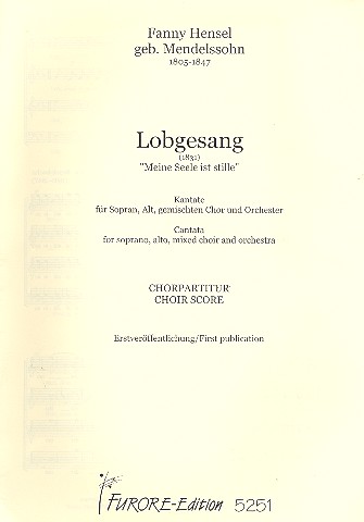 Meine Seele ist stille Kantate für  Soli, gem Chor und Orchester  Chorpartitur