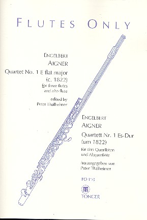 Quartett Es-Dur Nr.1 für 3 Flöten&nbsp;&nbsp;Partitur und Stimmen&nbsp;&nbsp;Thalheimer, Peter, Ed