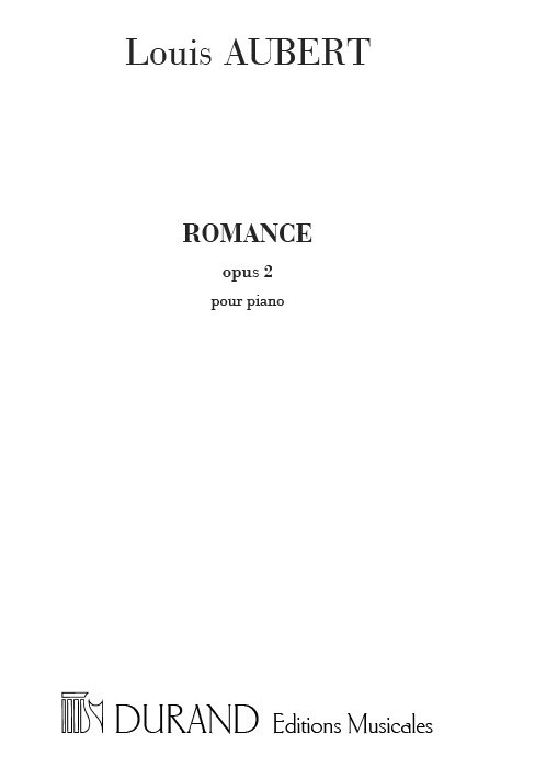 Romance op.2   pour piano  