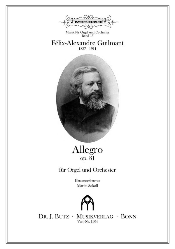 Allegro op.81  für Orgel und Orchester  Partitur