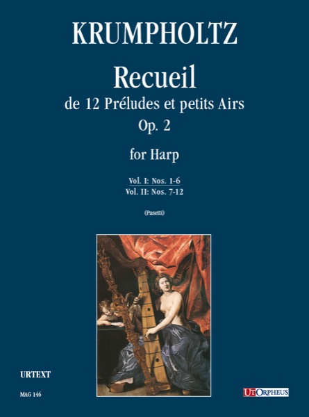 Recueil de 12 preludes et  petits airs op.2 vol.1 (nos.1-6)  per arpa