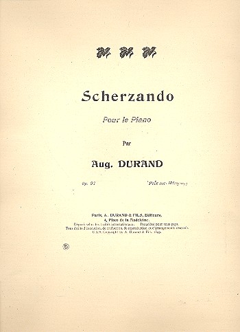 Scherzando op.97   pour piano  