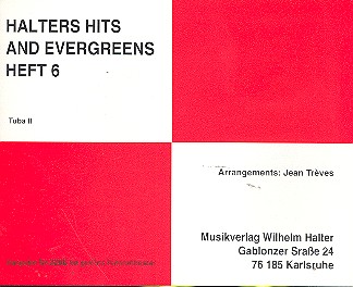 Halters Hits and Evergreens Band 6&nbsp;&nbsp;für Blasorchester&nbsp;&nbsp;Tuba 2 in C