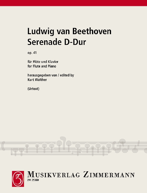 Serenade D-Dur op.41&nbsp;&nbsp;für Flöte und Klavier (Urtext)&nbsp;&nbsp;