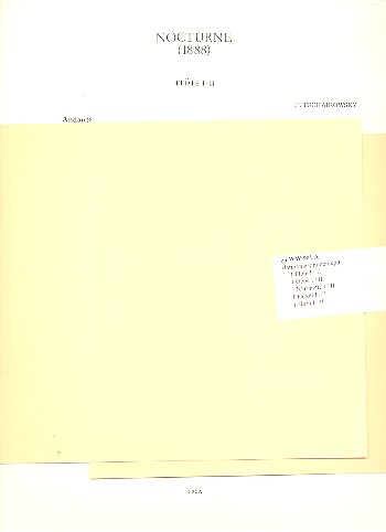 Nocturne für Violoncello&nbsp;&nbsp;und Streicher&nbsp;&nbsp;Harmonie