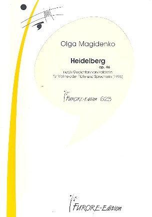 Heidelberg op.46 nach Gedichten von Hölderlin  für Violine (Flöte) und Sprecherin (1996)  