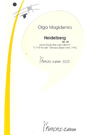 Heidelberg op.46 nach Gedichten von Hölderlin  für Violine (Flöte) und Sprecherin (1996)  