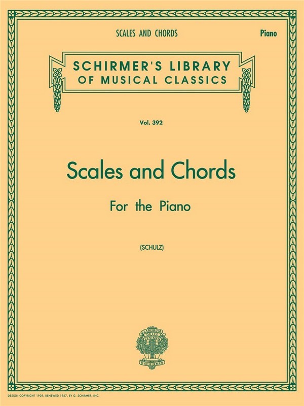 Scales and chords for piano&nbsp;&nbsp;Schulz, F.A.&nbsp;&nbsp;