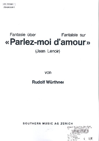 Parlez-moi d'amour&nbsp;&nbsp;für Akkordeonorchester&nbsp;&nbsp;Akkordeon 1