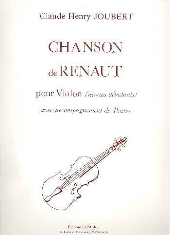 Chanson de Renaut pour  violon et piano  (niveau debutants)