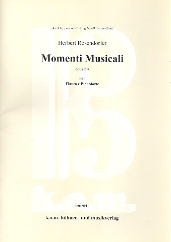Momenti musicali op.8a   für Flöte und Klavier  