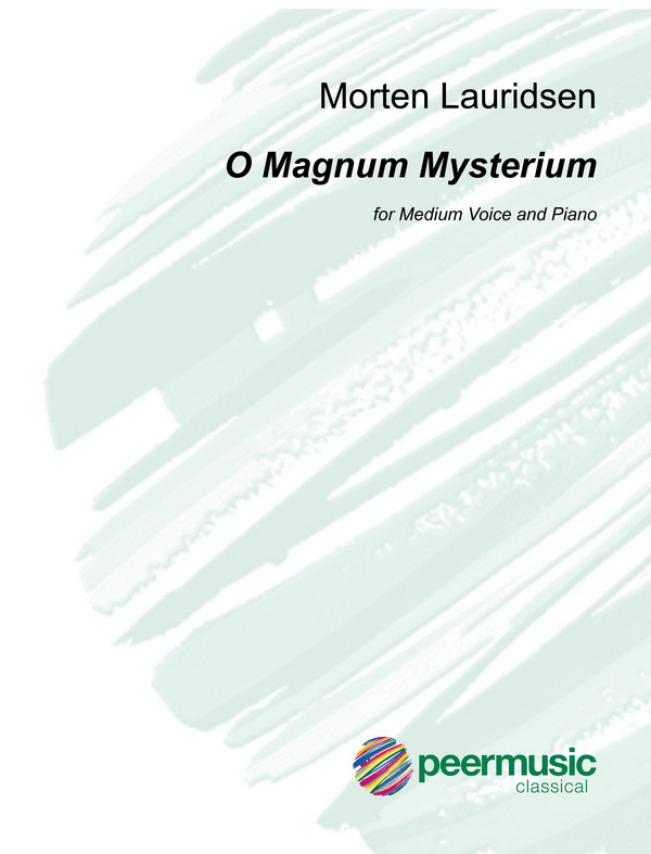 O magnum mysterium  for medium voice and piano (organ) (lt)  