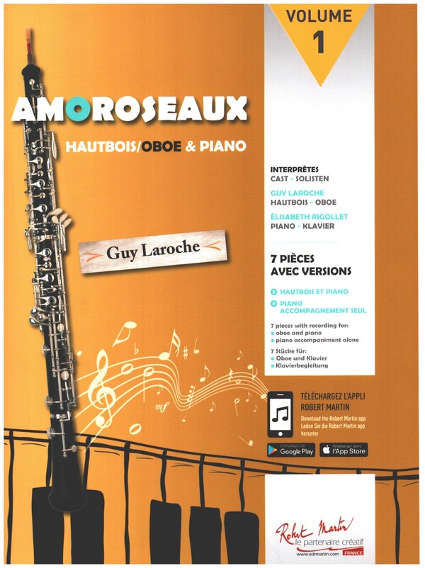Amoroseaux vol.1 (+Online Audio)  pour hautbois et piano  