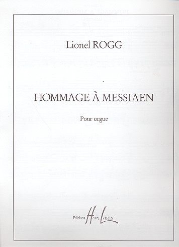 Hommage a Messiaen  pour orgue  