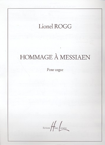 Hommage a Messiaen  pour orgue  