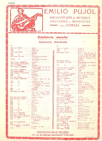Asturiana pour chant et  guitare (sp/fr)  7 chansons populaires espagnoles no.3