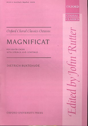 Magnificat for mixed chorus&nbsp;&nbsp;(SSATB), strings and Bc&nbsp;&nbsp;chorus-score